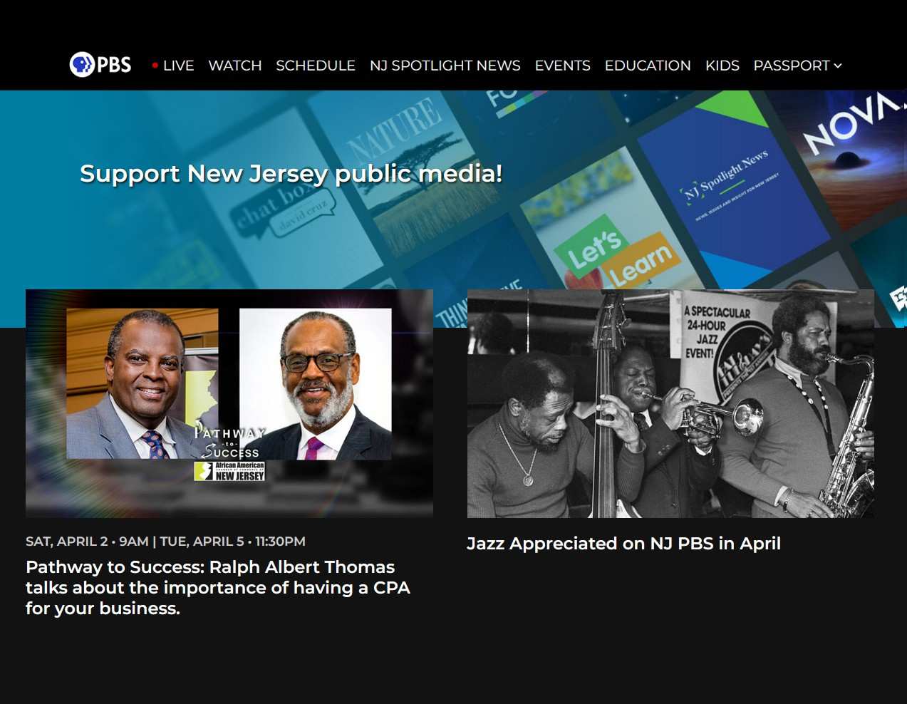 PBS New Jersey programming highlights